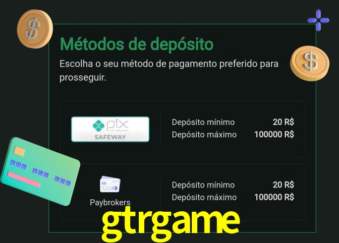 O cassino gtrgame oferece uma grande variedade de métodos de pagamento